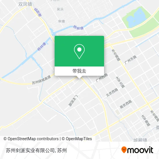 苏州剑派实业有限公司地图