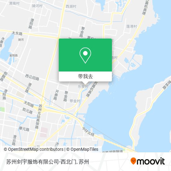 苏州剑宇服饰有限公司-西北门地图