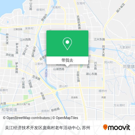 吴江经济技术开发区庞南村老年活动中心地图