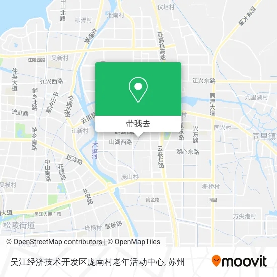 吴江经济技术开发区庞南村老年活动中心地图