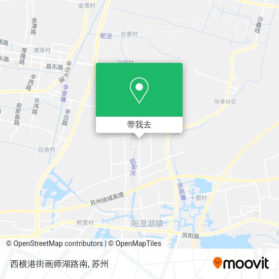 西横港街画师湖路南地图