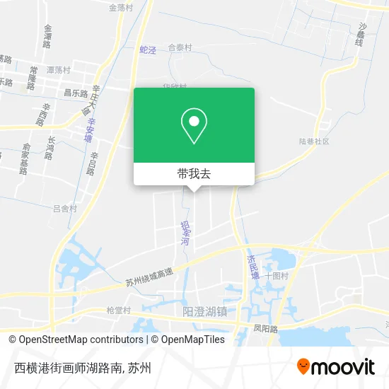 西横港街画师湖路南地图
