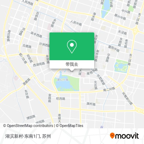湖滨新村-东南1门地图