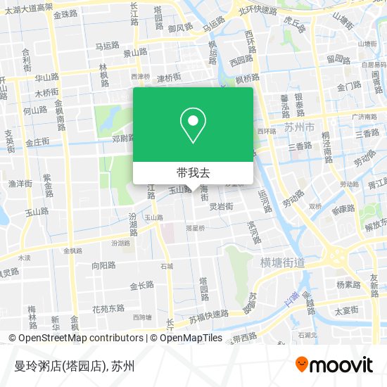 曼玲粥店(塔园店)地图