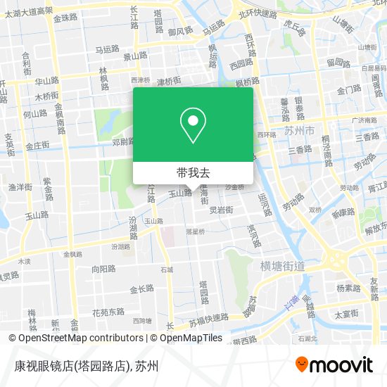 康视眼镜店(塔园路店)地图