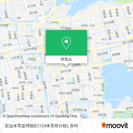 宏远体育篮球园区(123体育馆分校)地图