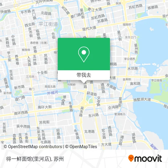 得一鲜面馆(里河店)地图