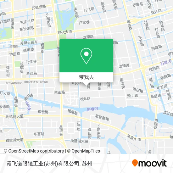 霞飞诺眼镜工业(苏州)有限公司地图