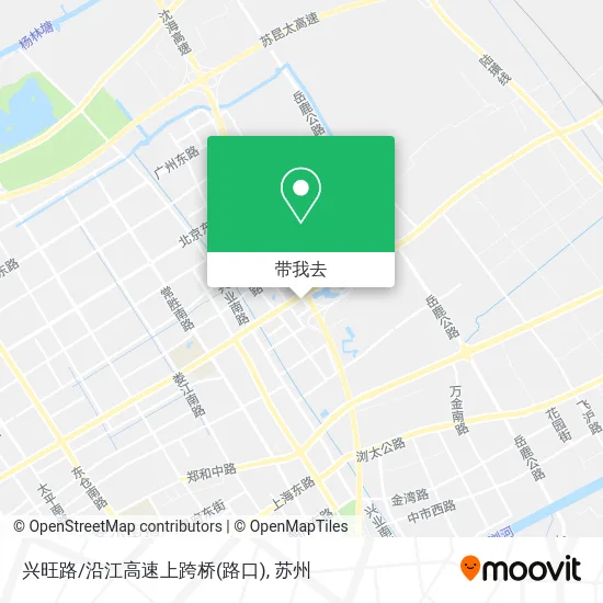兴旺路/沿江高速上跨桥(路口)地图