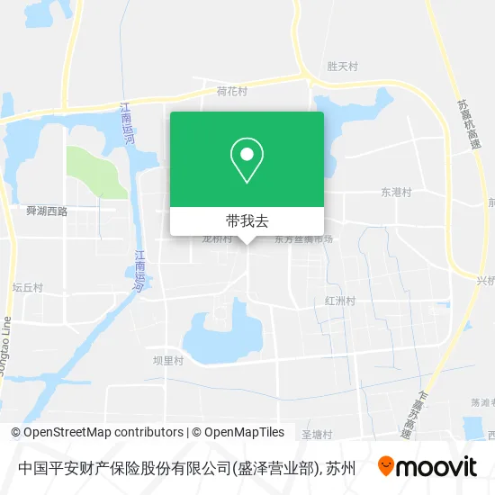 中国平安财产保险股份有限公司(盛泽营业部)地图