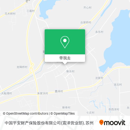 中国平安财产保险股份有限公司(震泽营业部)地图