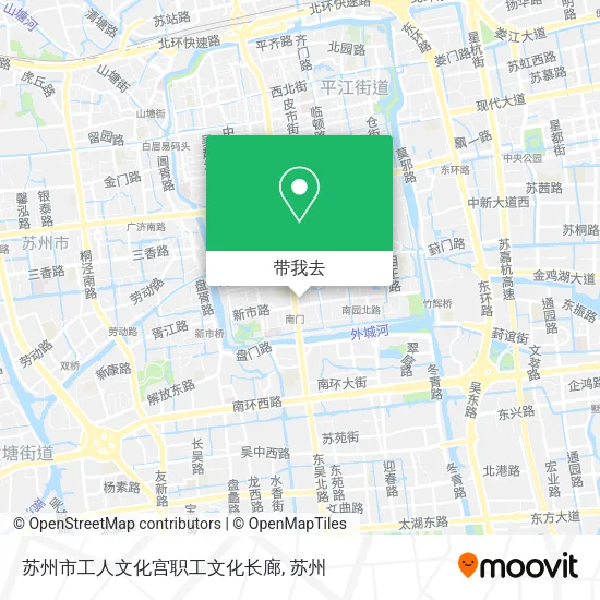 苏州市工人文化宫职工文化长廊地图