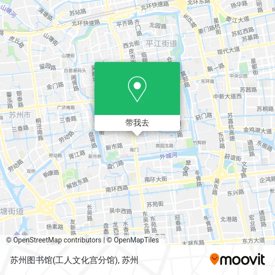 苏州图书馆(工人文化宫分馆)地图