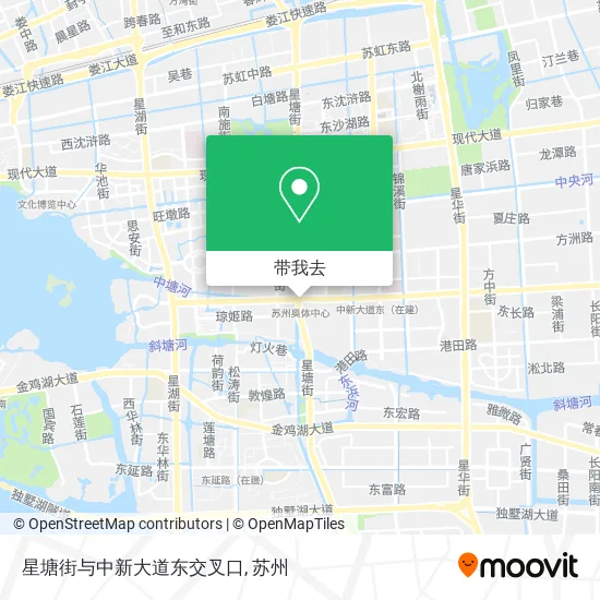 星塘街与中新大道东交叉口地图