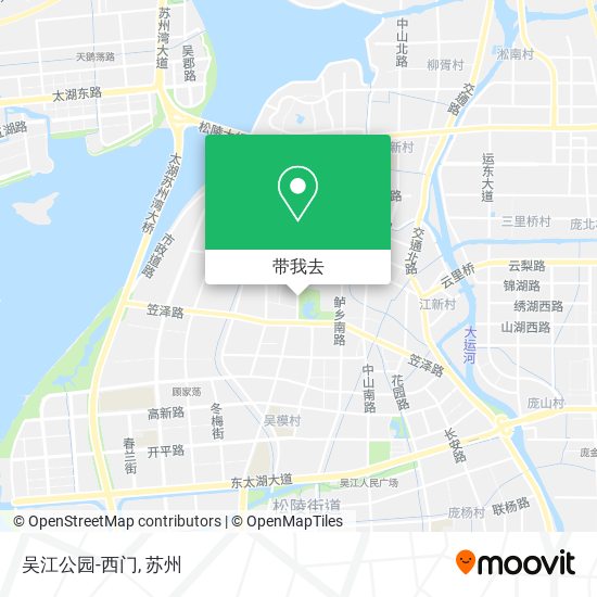 吴江公园-西门地图