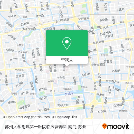 苏州大学附属第一医院临床营养科-南门地图