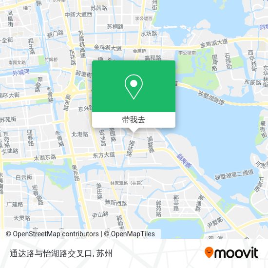 通达路与怡湖路交叉口地图