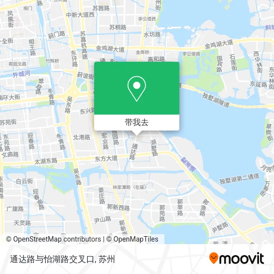 通达路与怡湖路交叉口地图