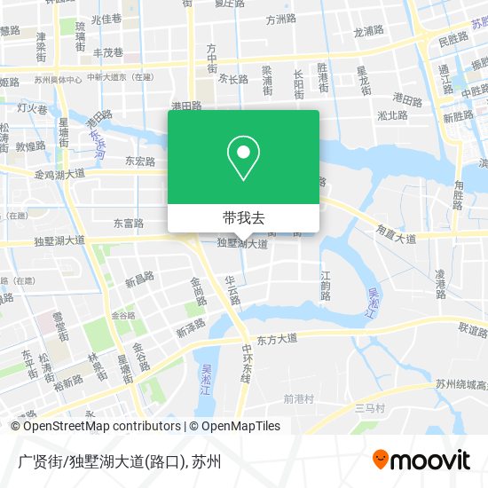 广贤街/独墅湖大道(路口)地图