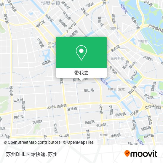 苏州DHL国际快递地图