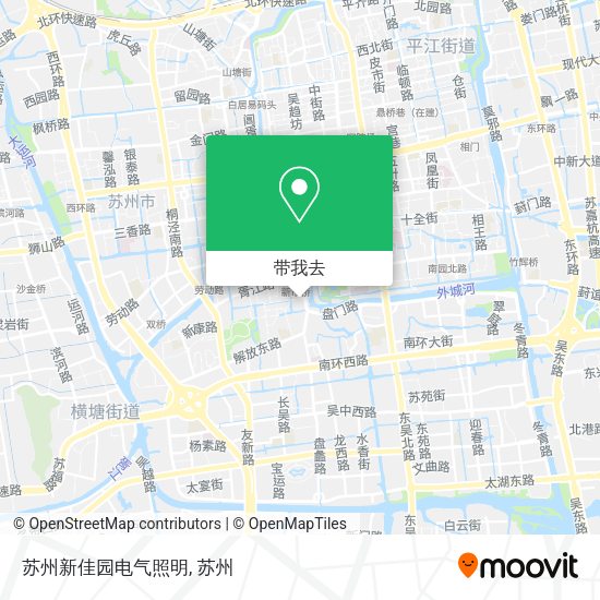 苏州新佳园电气照明地图