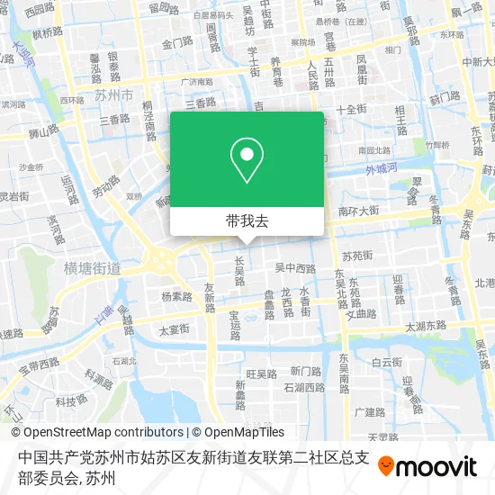 中国共产党苏州市姑苏区友新街道友联第二社区总支部委员会地图
