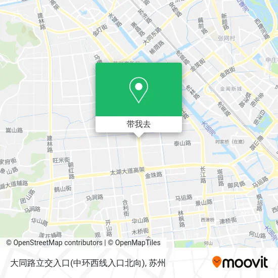 大同路立交入口(中环西线入口北向)地图