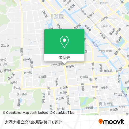 太湖大道立交/金枫路(路口)地图