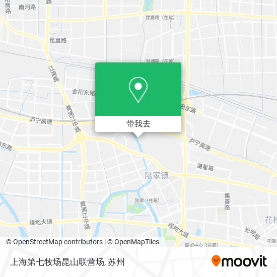 上海第七牧场昆山联营场地图