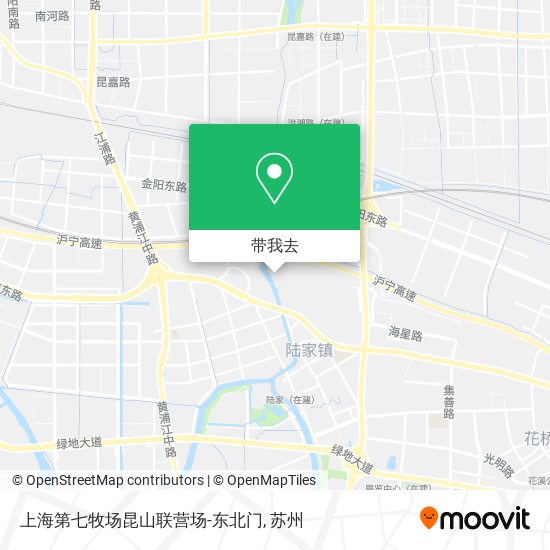 上海第七牧场昆山联营场-东北门地图