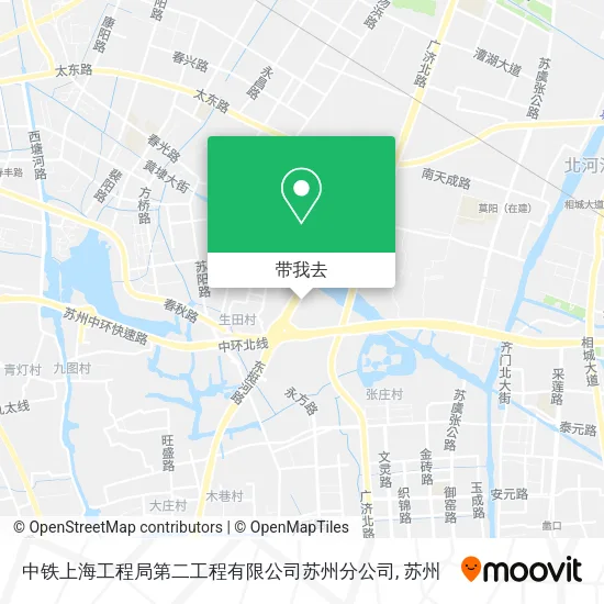中铁上海工程局第二工程有限公司苏州分公司地图