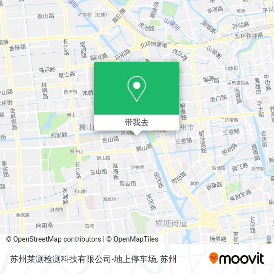 苏州莱测检测科技有限公司-地上停车场地图