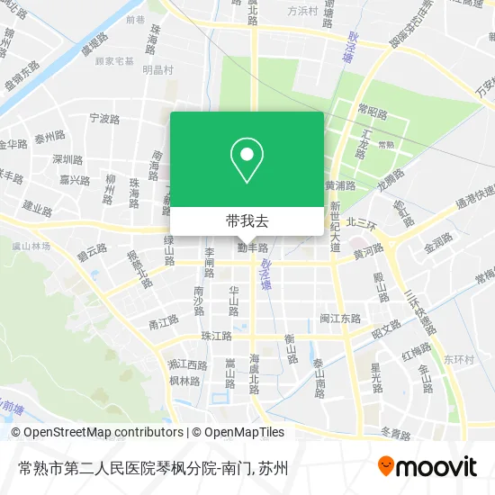 常熟市第二人民医院琴枫分院-南门地图