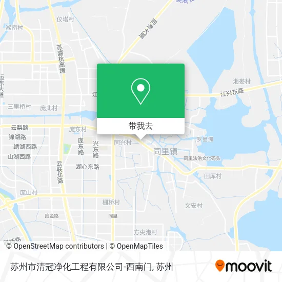 苏州市清冠净化工程有限公司-西南门地图