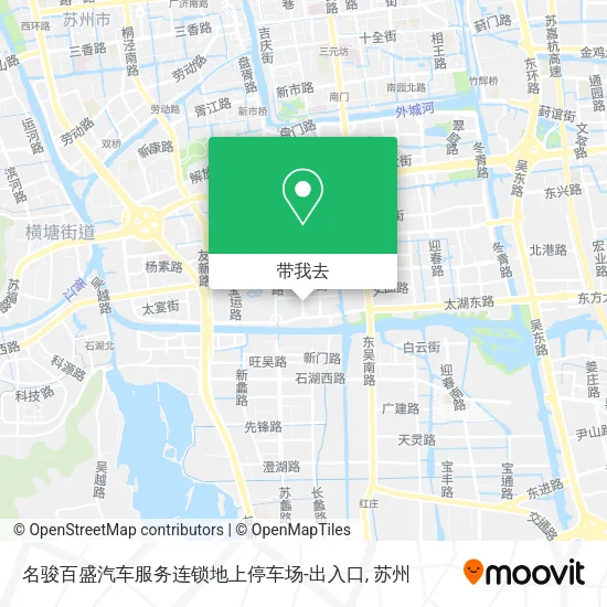 名骏百盛汽车服务连锁地上停车场-出入口地图