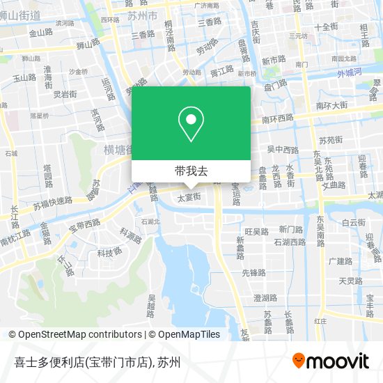 喜士多便利店(宝带门市店)地图