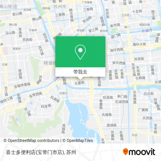 喜士多便利店(宝带门市店)地图