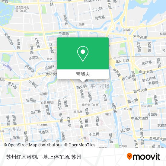 苏州红木雕刻厂-地上停车场地图