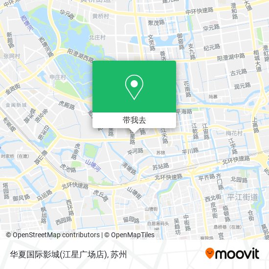 华夏国际影城(江星广场店)地图