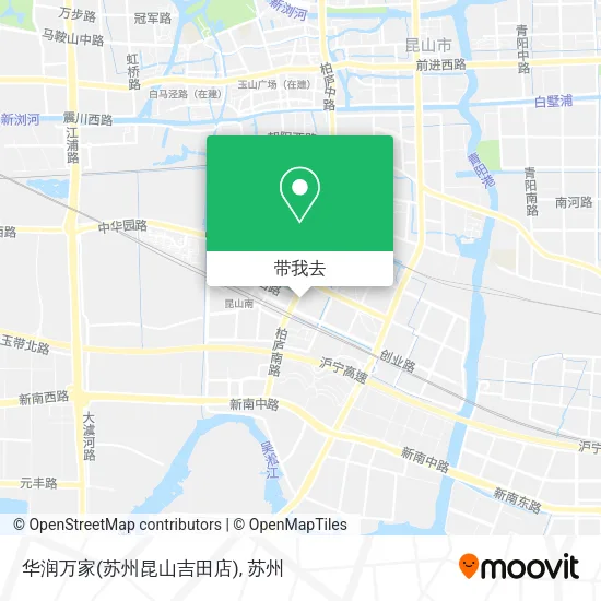 华润万家(苏州昆山吉田店)地图