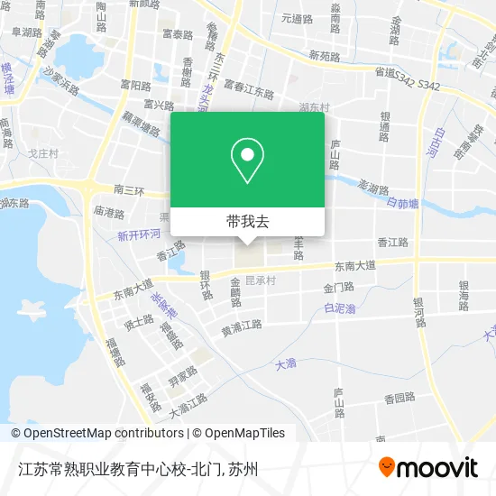 江苏常熟职业教育中心校-北门地图