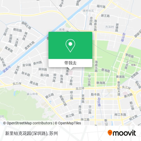 新里铂克花园(深圳路)地图