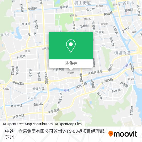 中铁十六局集团有限公司苏州V-TS-03标项目经理部地图