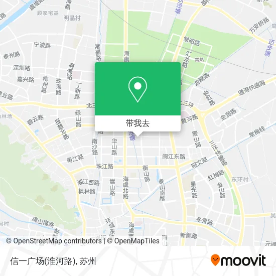 信一广场(淮河路)地图