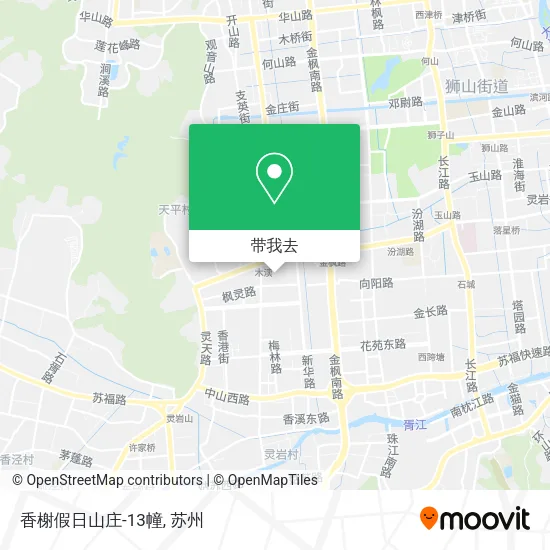 香榭假日山庄-13幢地图