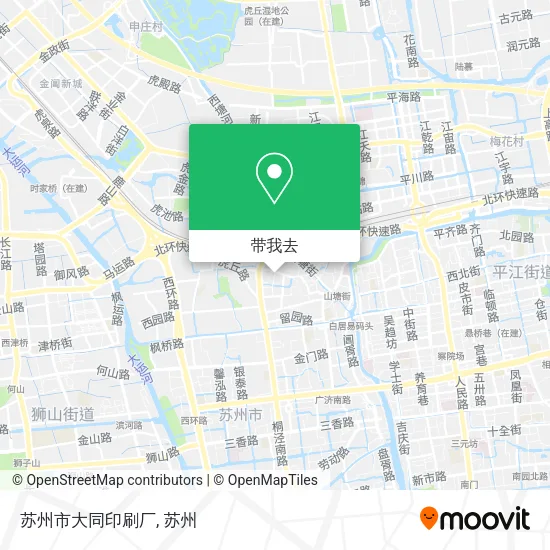 苏州市大同印刷厂地图