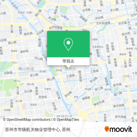苏州市市级机关物业管理中心地图