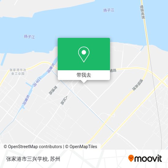 张家港市三兴学校地图