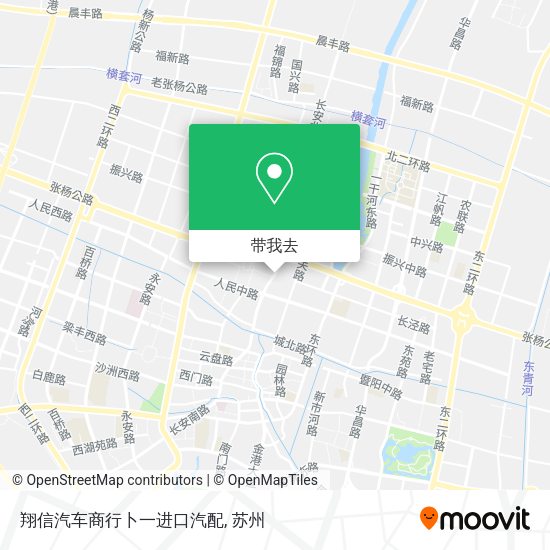 翔信汽车商行卜一进口汽配地图