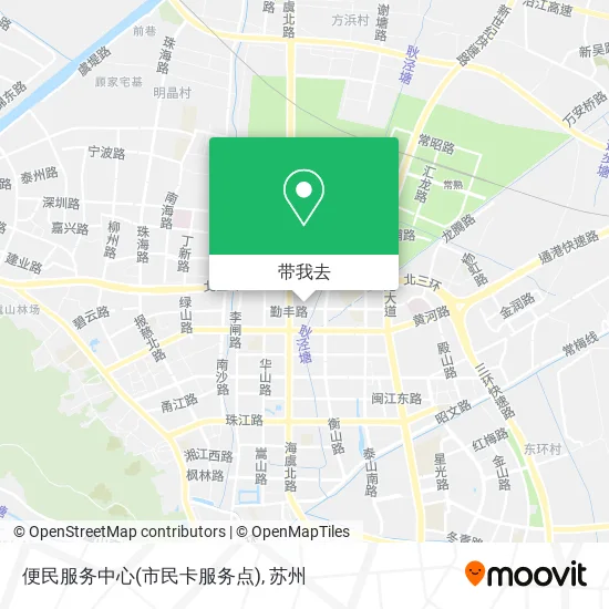 便民服务中心(市民卡服务点)地图